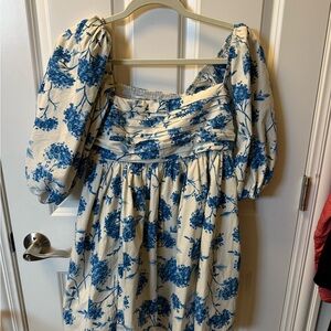 Emerson Poplin Puff Sleeve Mini Dress